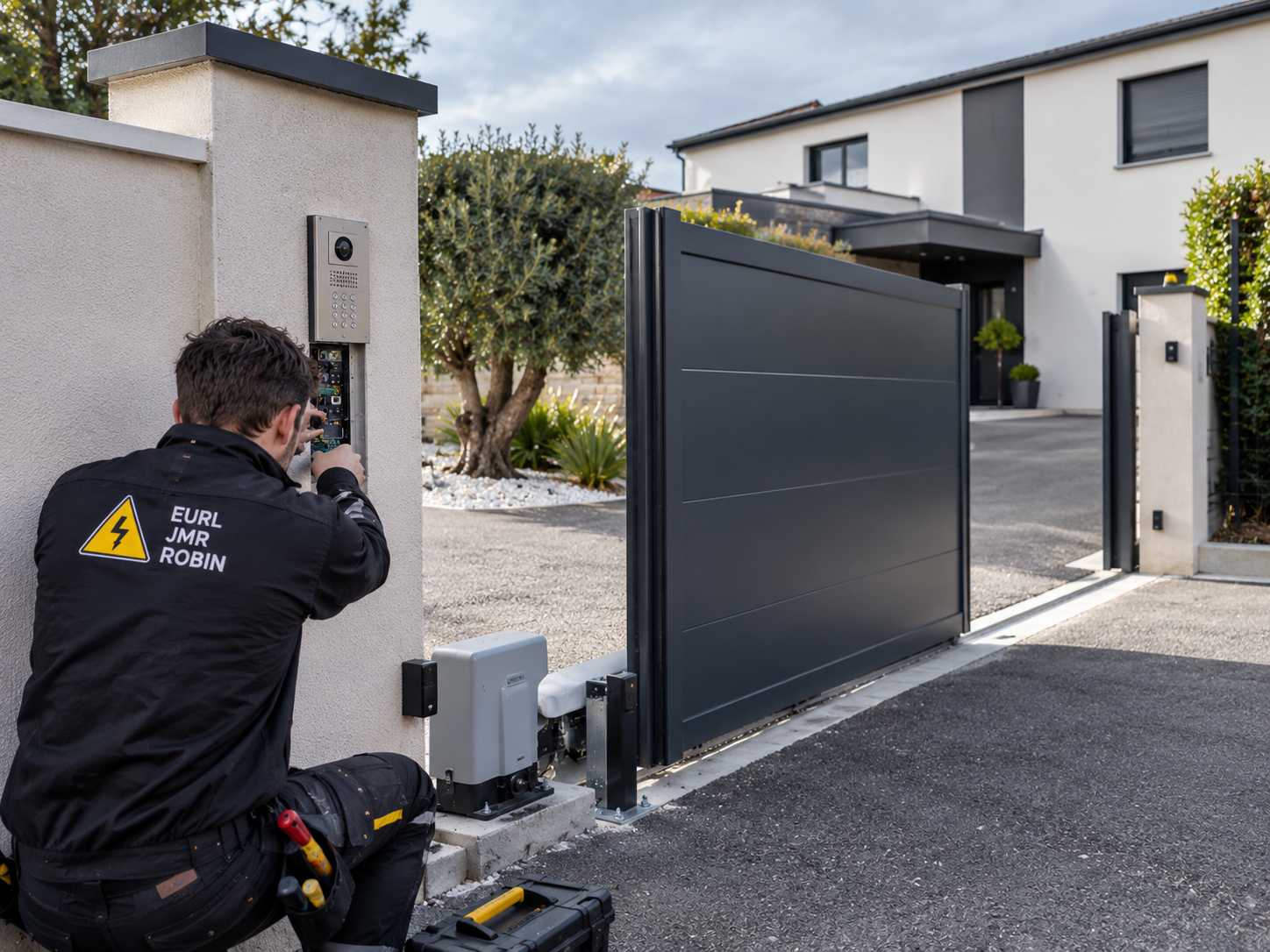 Motorisation de portail et interphone connecté